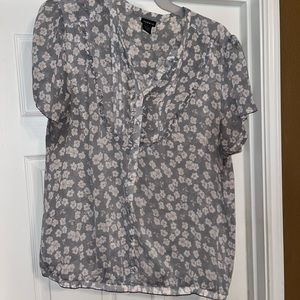 Torrid sheer floral print blouse size 3x